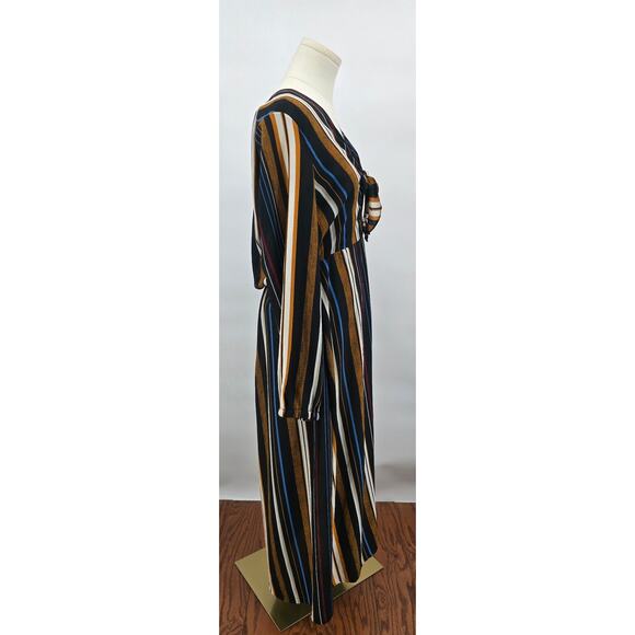 All In Favor Autumn Striped Maxi Dress - Picture 2 of 5